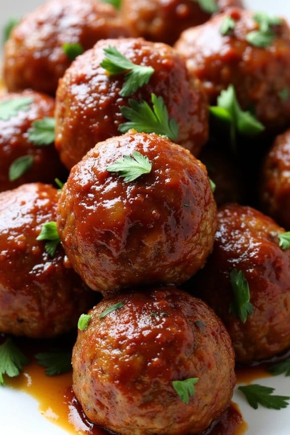 savory bbq ranch meatballs