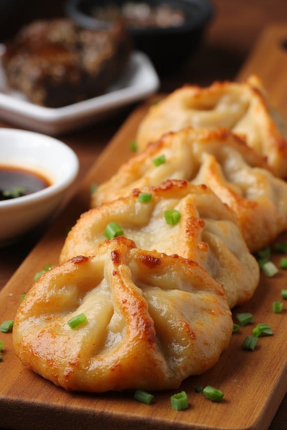savory pork and cabbage dumplings