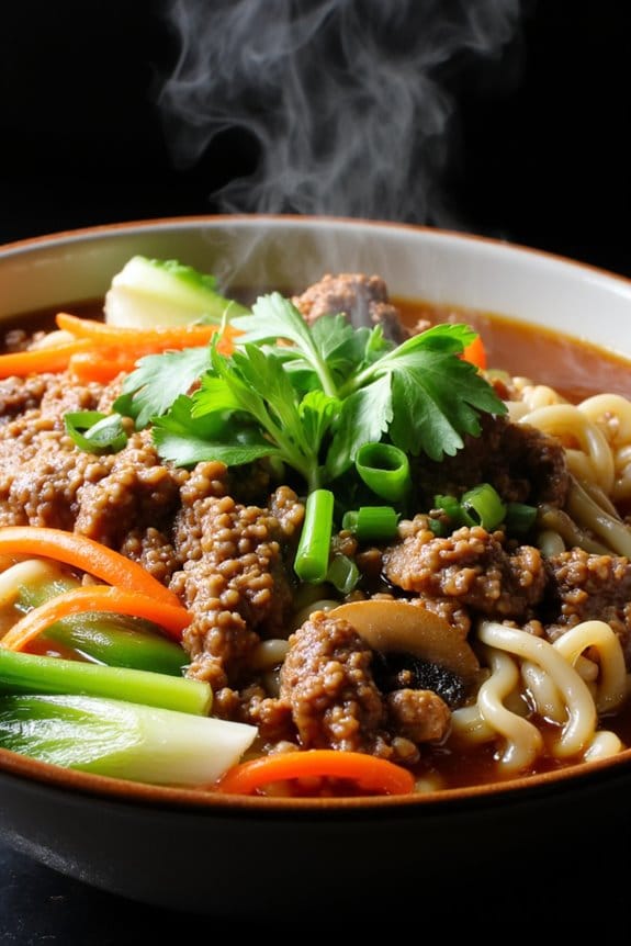 savory pork noodle soup