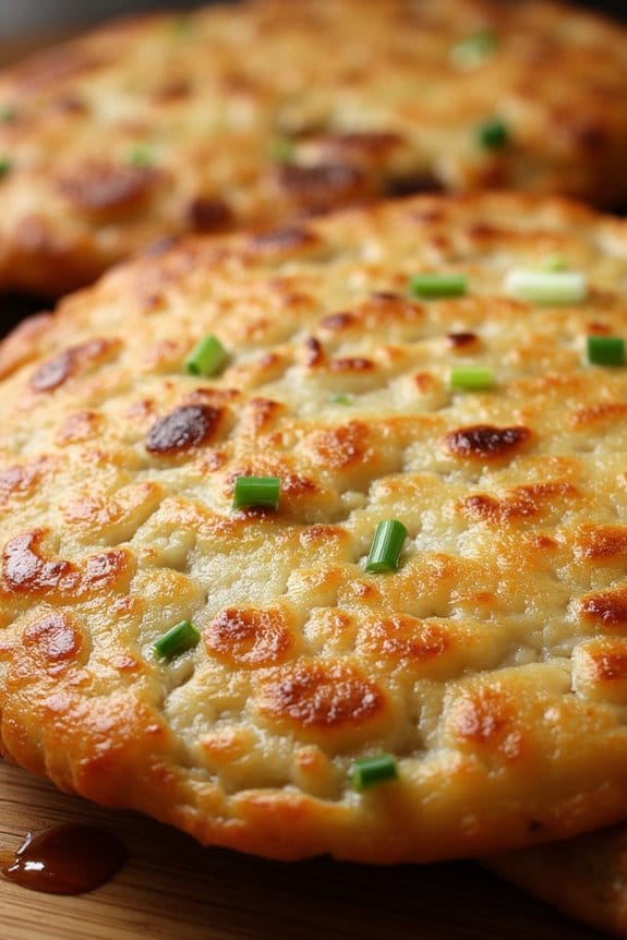 savory pork scallion pancakes