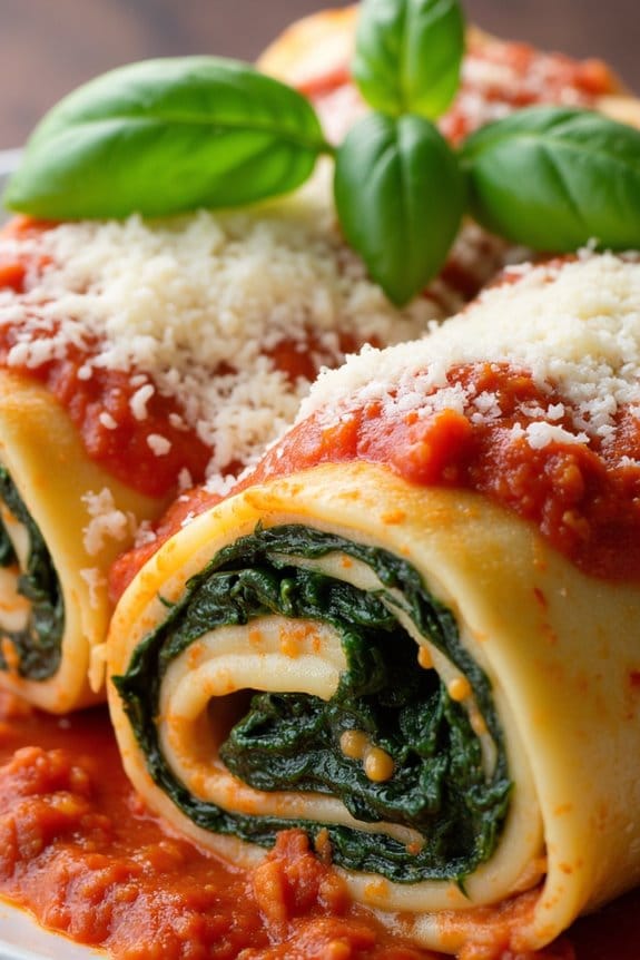 savory pork spinach lasagna