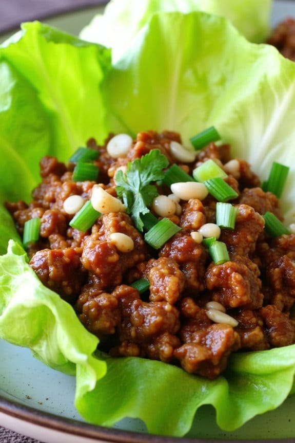 savory sweet pork wraps