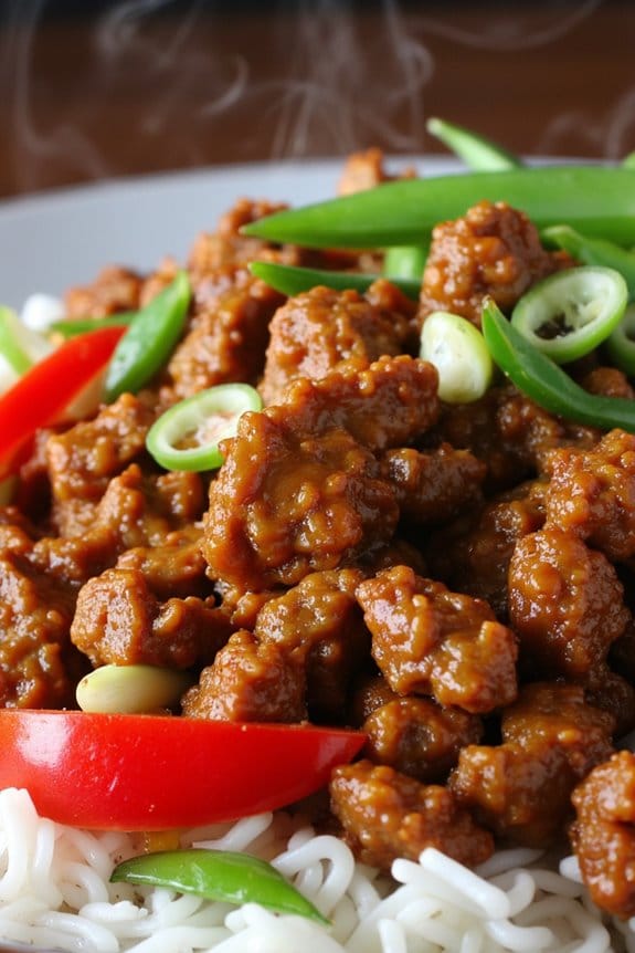 sichuan spicy ground pork stir fry