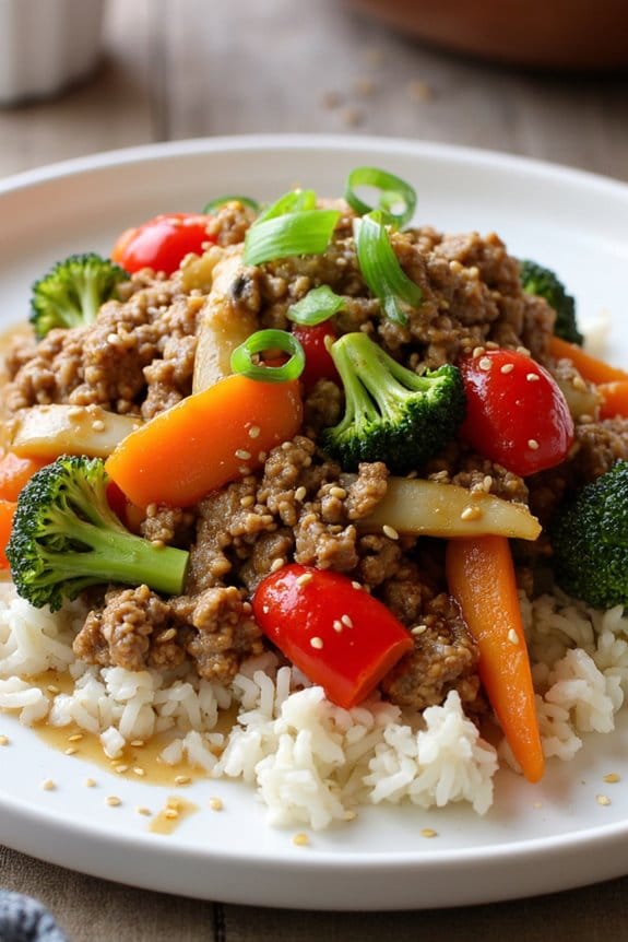 slow cooker pork stir fry