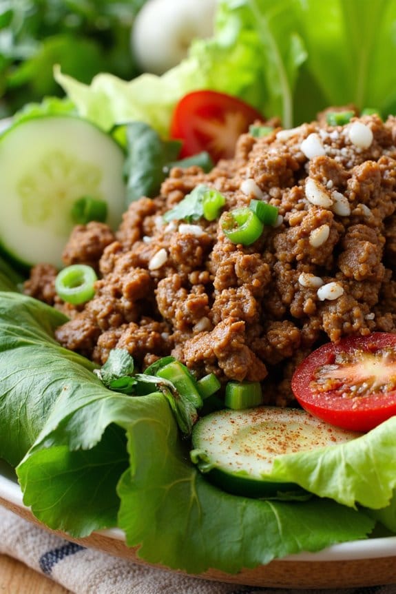 spicy flavorful pork salad