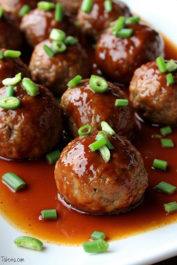spicy sriracha pork meatballs recipe