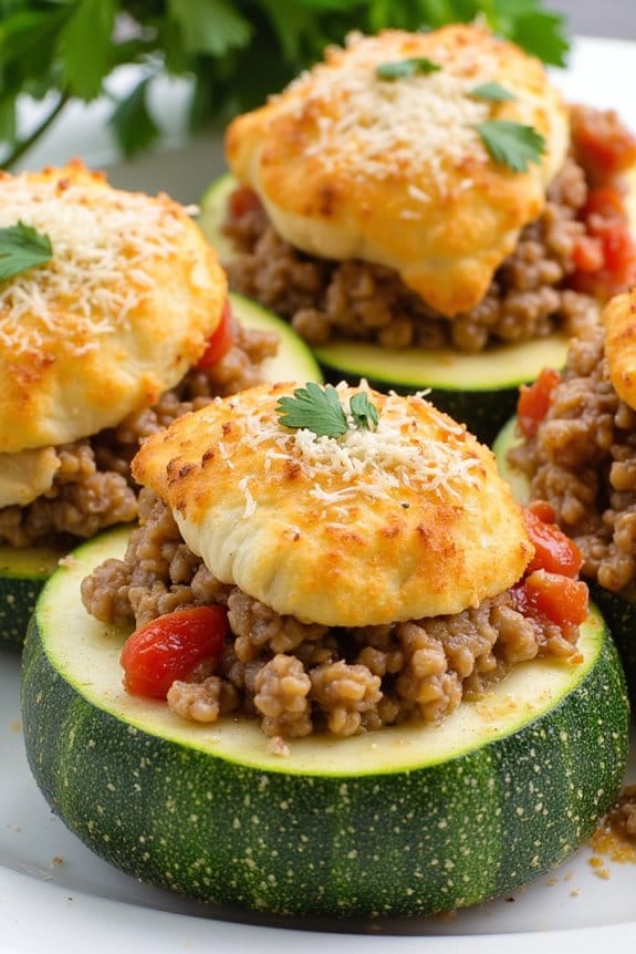 stuffed zucchini with pork