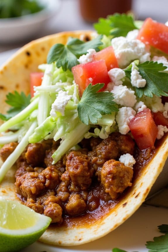 sweet and spicy tacos