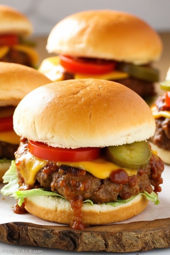 tangy ground pork sliders