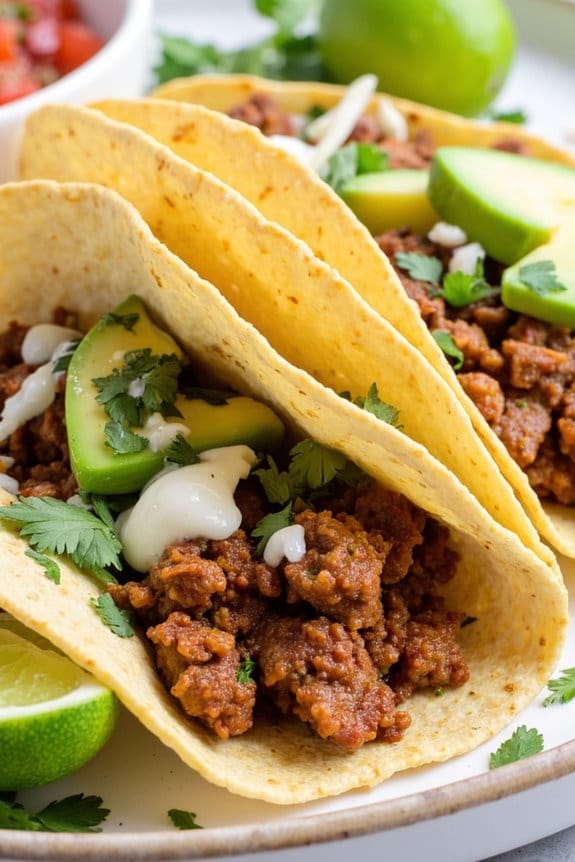 zesty lime cilantro pork tacos