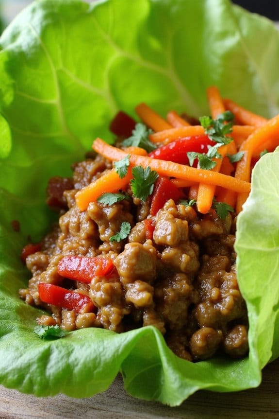 zesty pork lettuce wraps