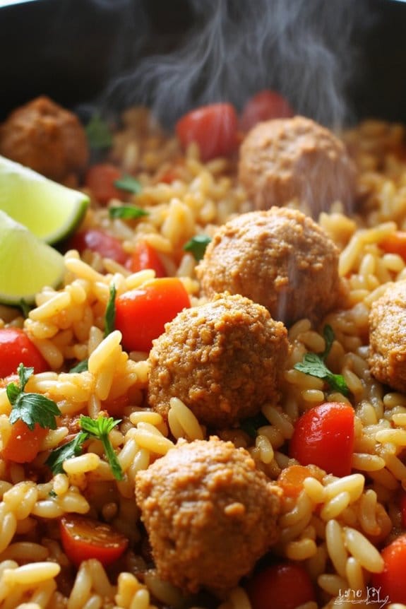 zesty pork rice skillet