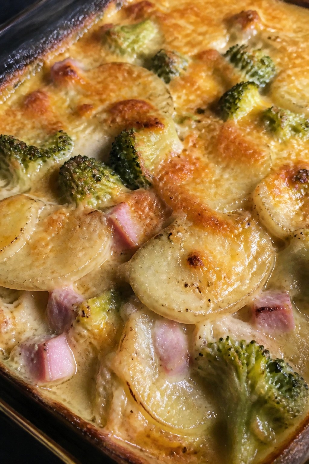 Ham, Potato, and Broccoli Scalloped Bake
