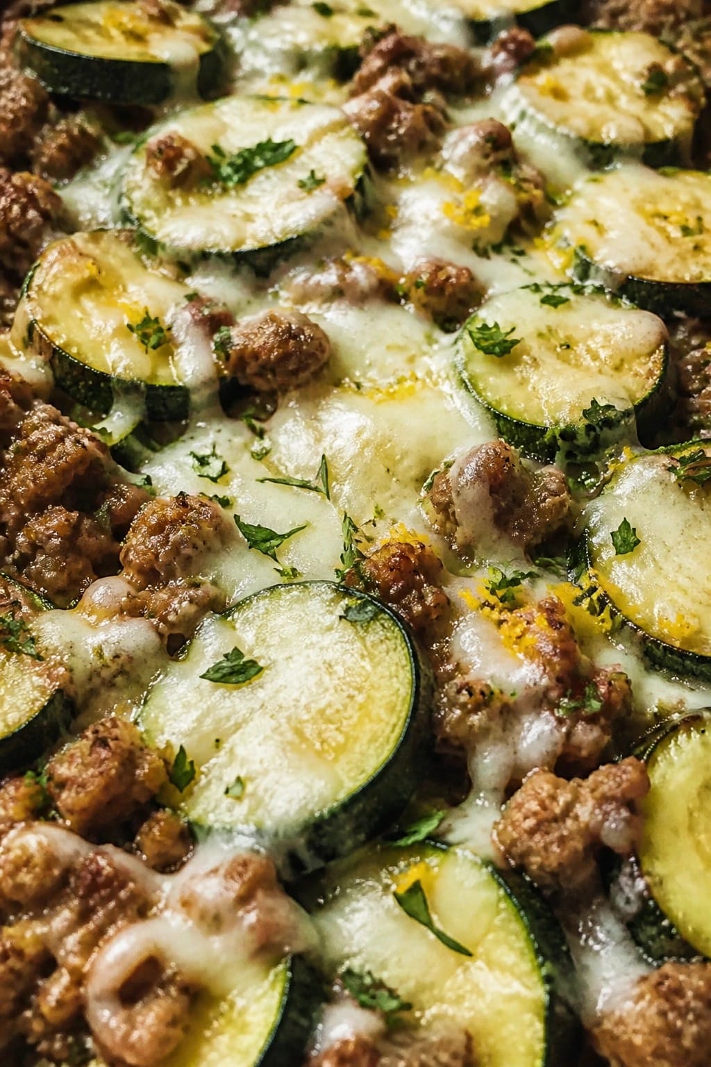 Lemon Herb Turkey Zucchini Casserole