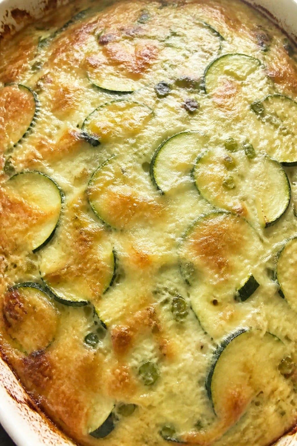 Spicy Jalapeño Pepper Jack Zucchini Casserole