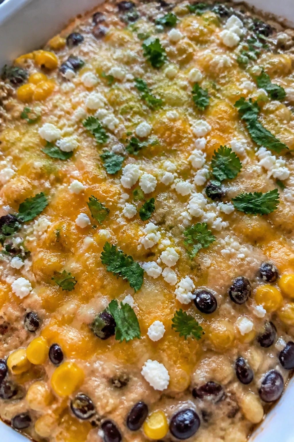 Mexican Street Corn and Black Bean Casserole