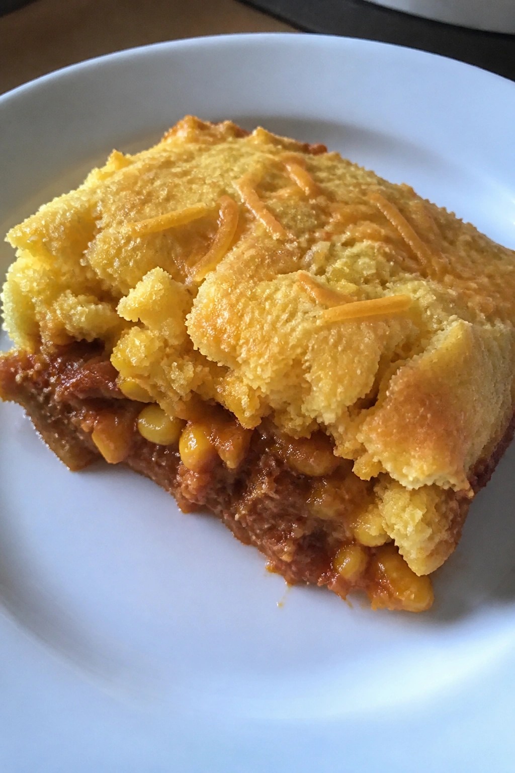 BBQ Pulled Pork Cornbread Casserole