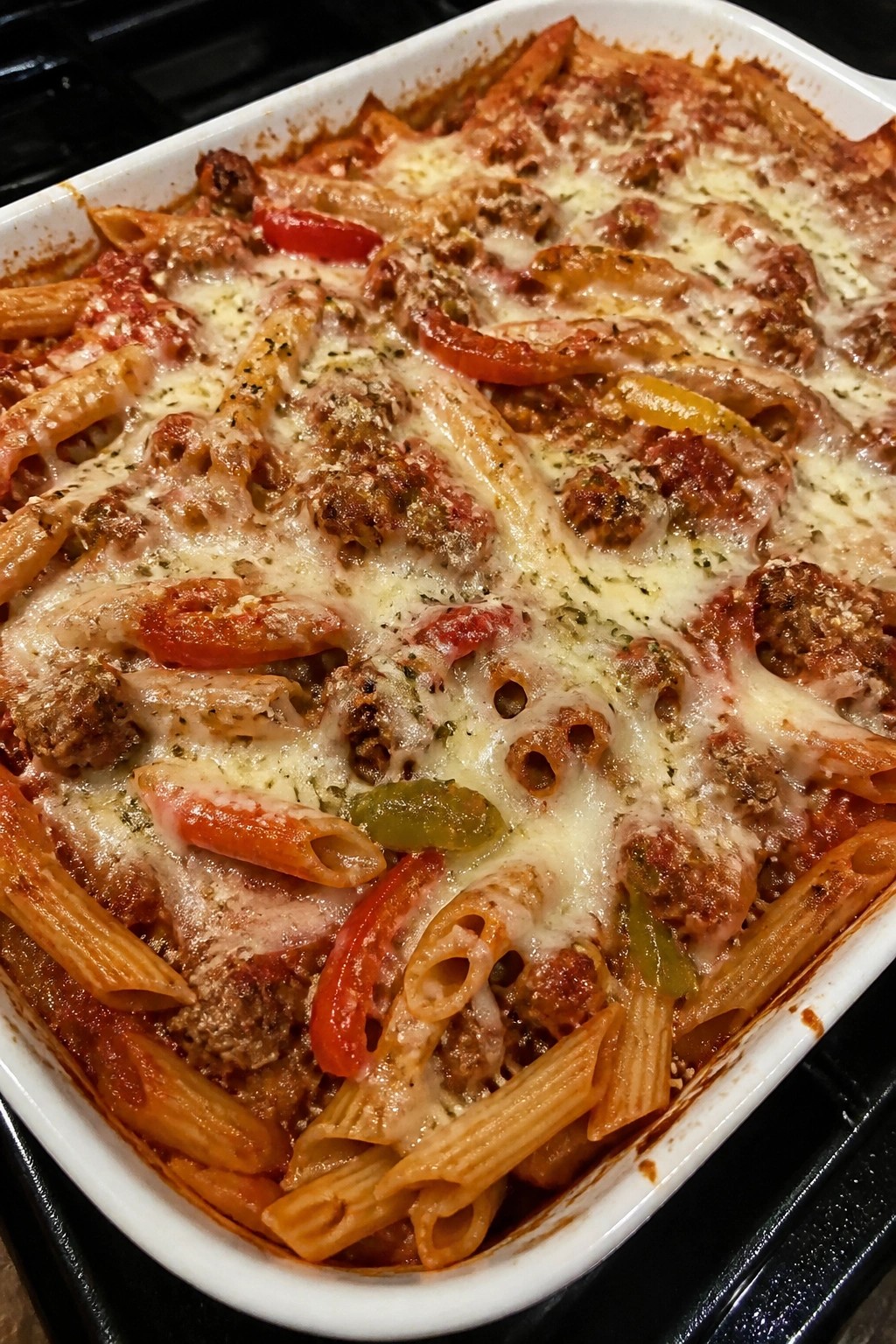 Italian Sausage and Pepper Penne Bake