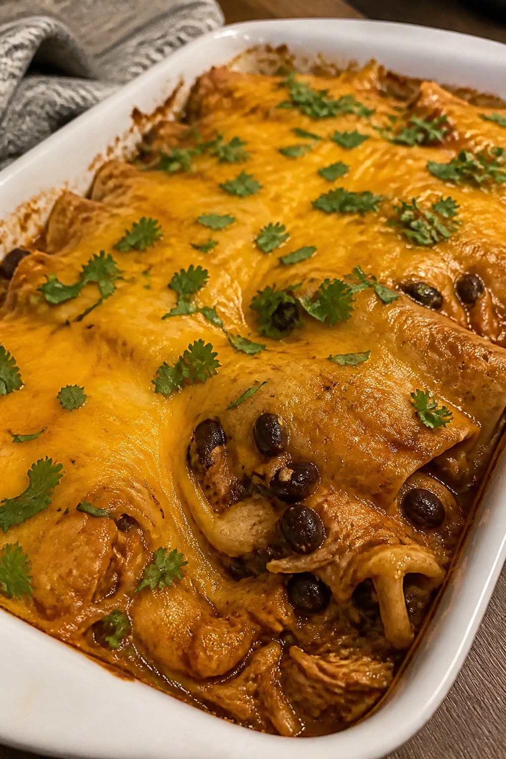 Mexican Chicken Tortilla and Black Bean Casserole
