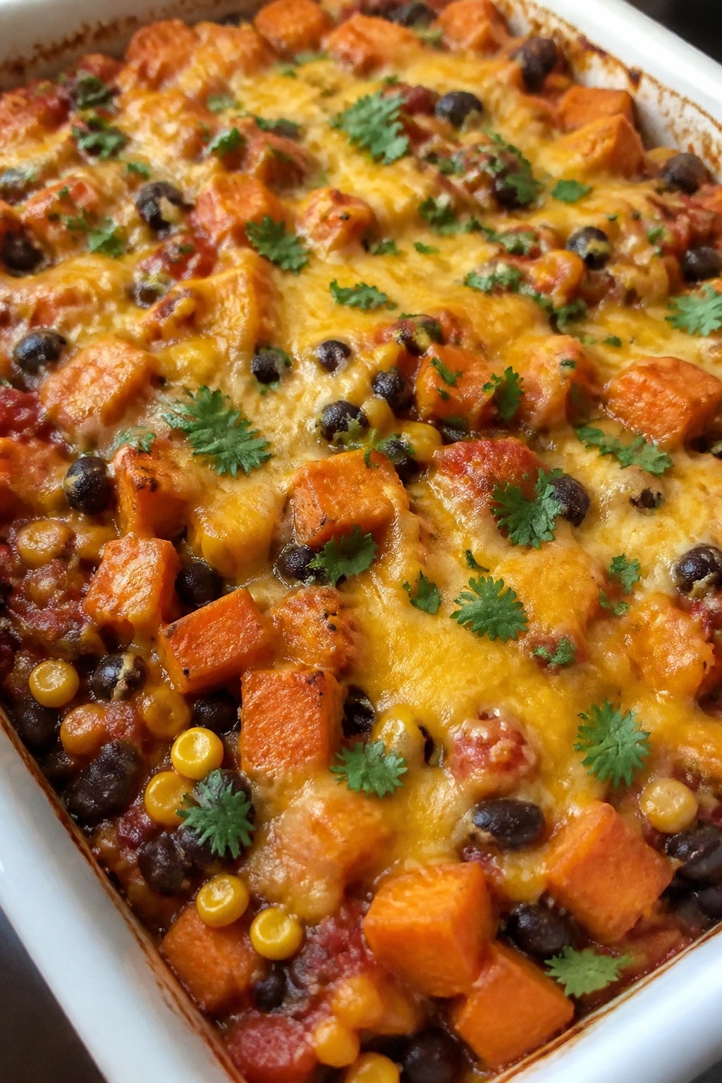 Sweet Potato and Black Bean Vegetarian Casserole