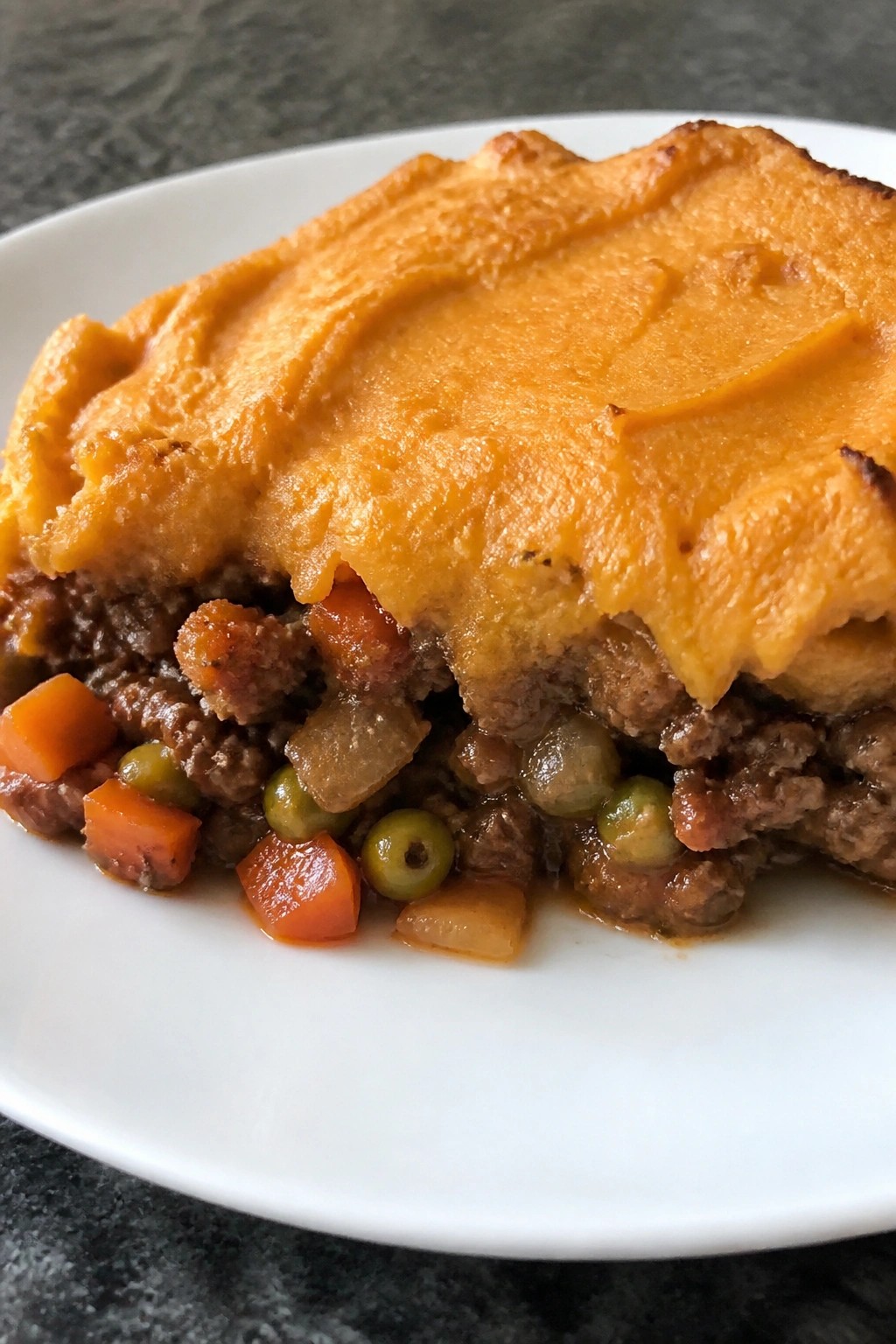 Sweet Potato Shepherd’s Pie with Ground Beef