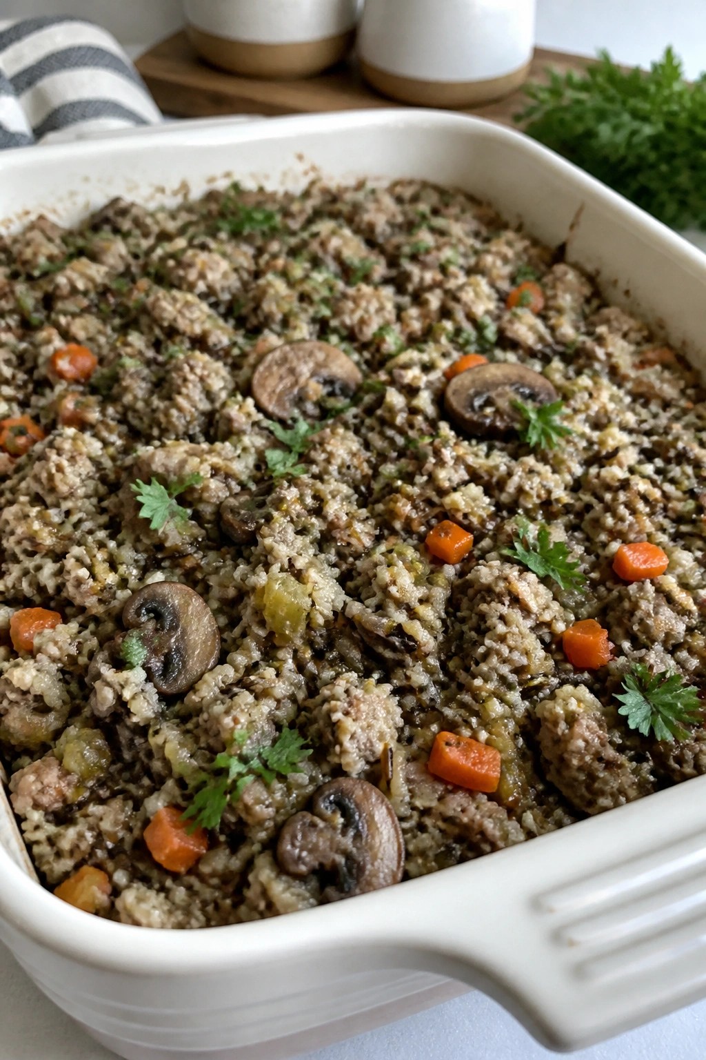 Herbed Turkey Wild Rice Casserole