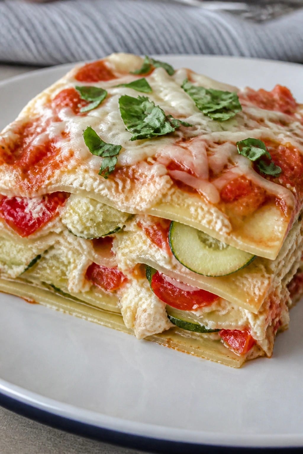 Summer Vegetable Lasagna with Light Ricotta