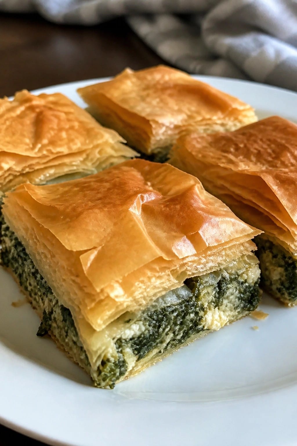 Greek Spinach Feta and Phyllo Casserole