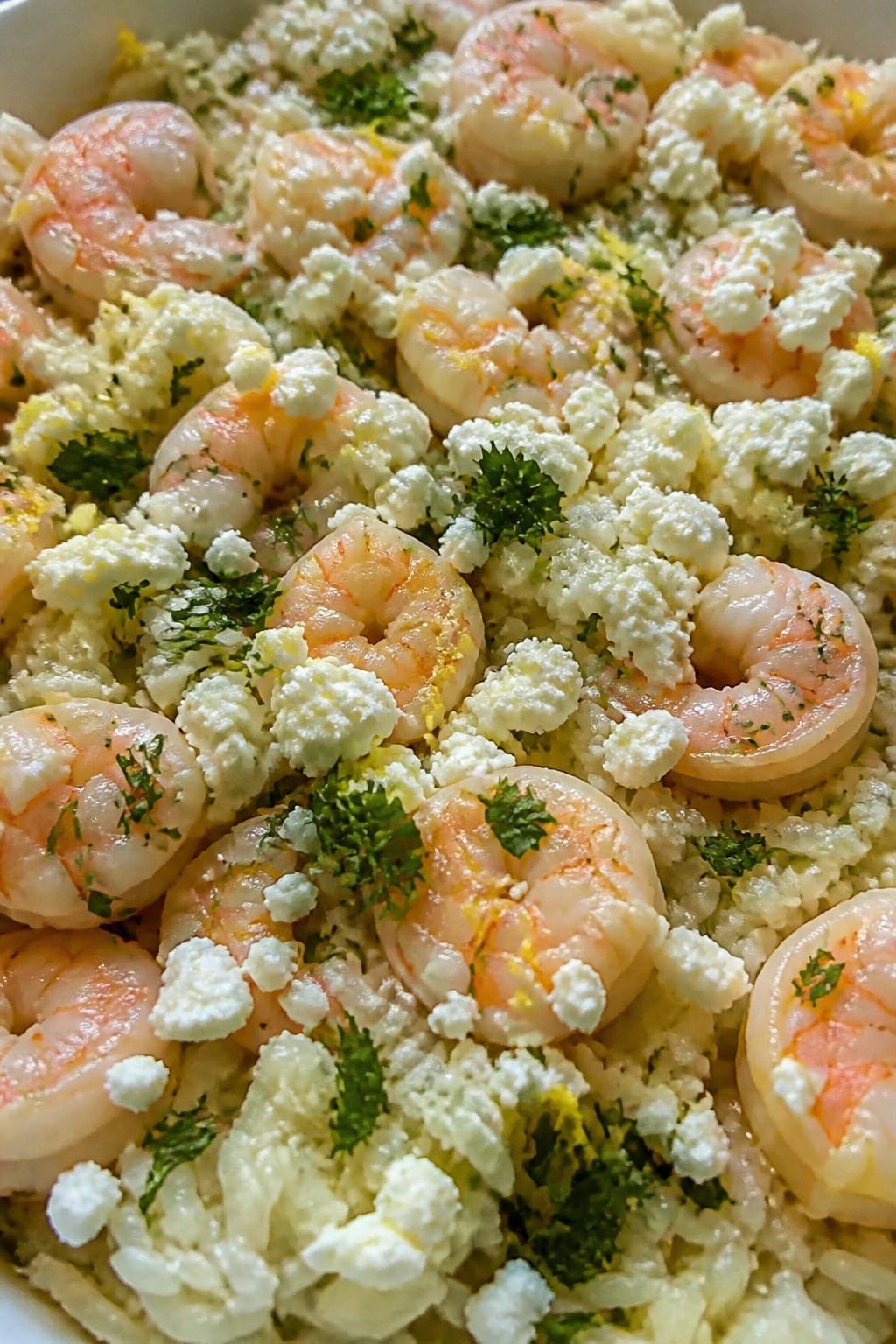 Lemon Herb Shrimp and Rice Casserole