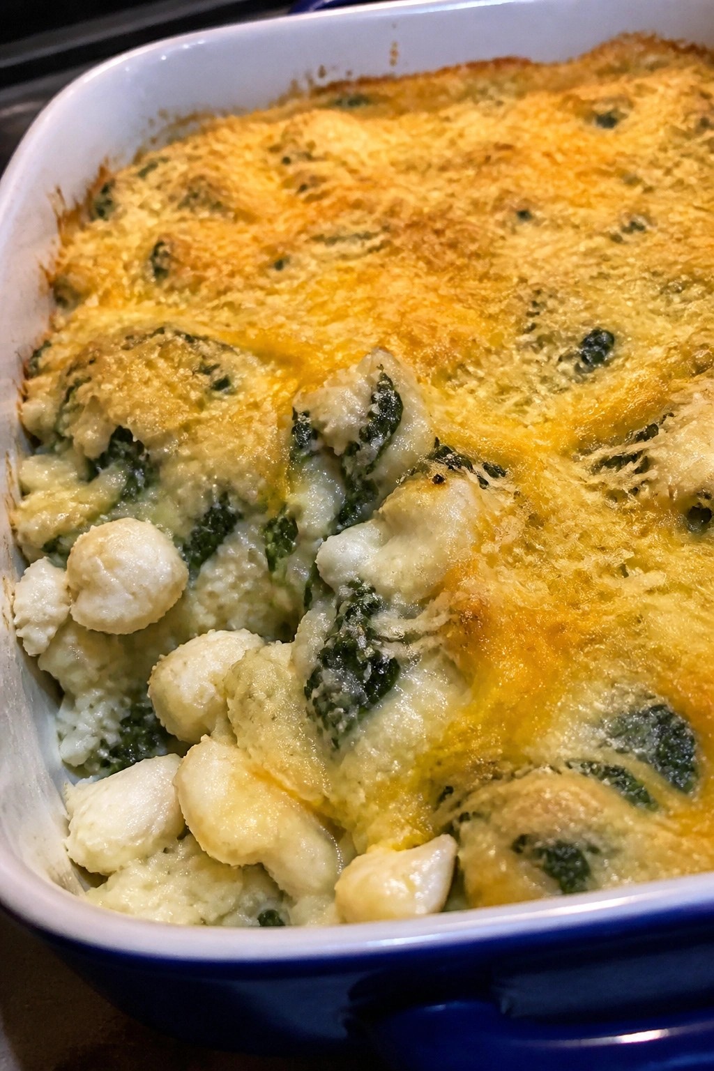 Cheesy Crab and Spinach Rice Casserole