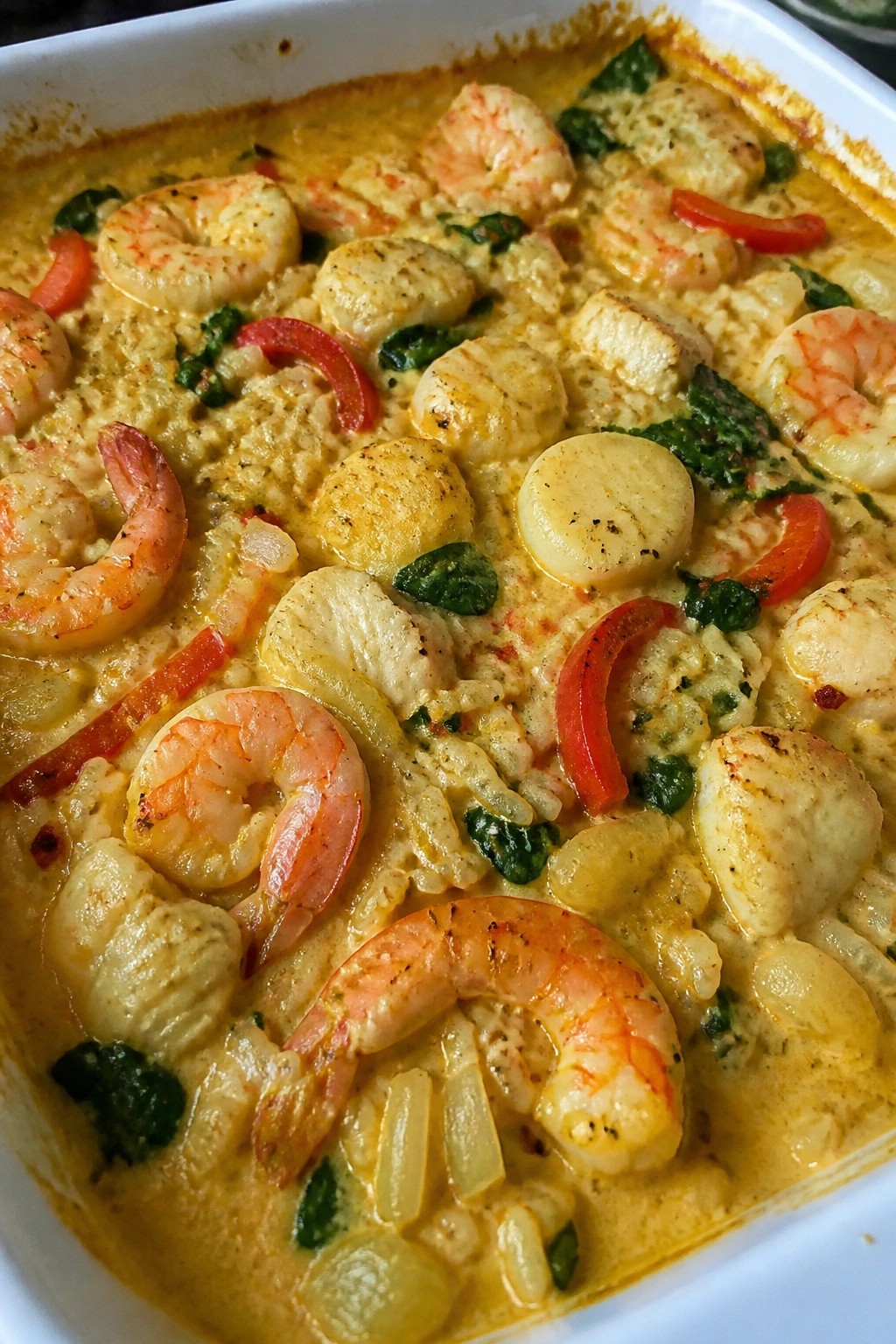 Coconut Curry Mixed Seafood Casserole