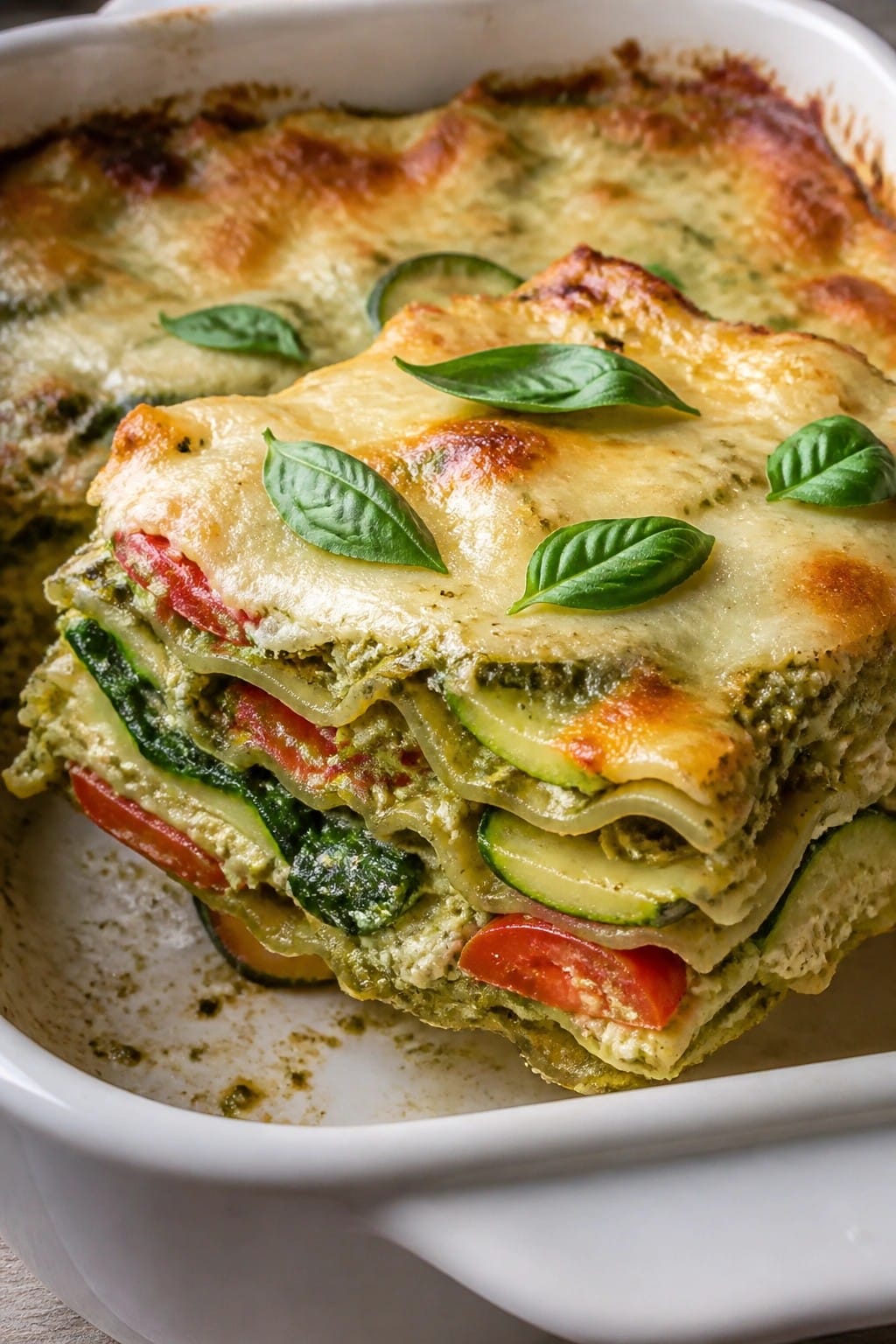 Caprese Pesto Vegetable Lasagna