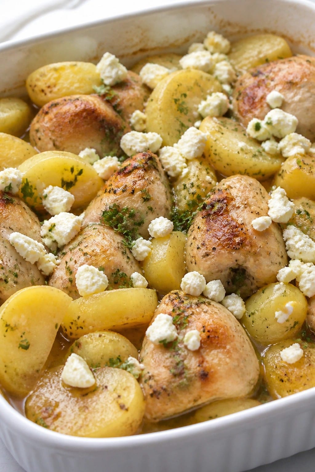 Greek Lemon Potato Chicken Casserole