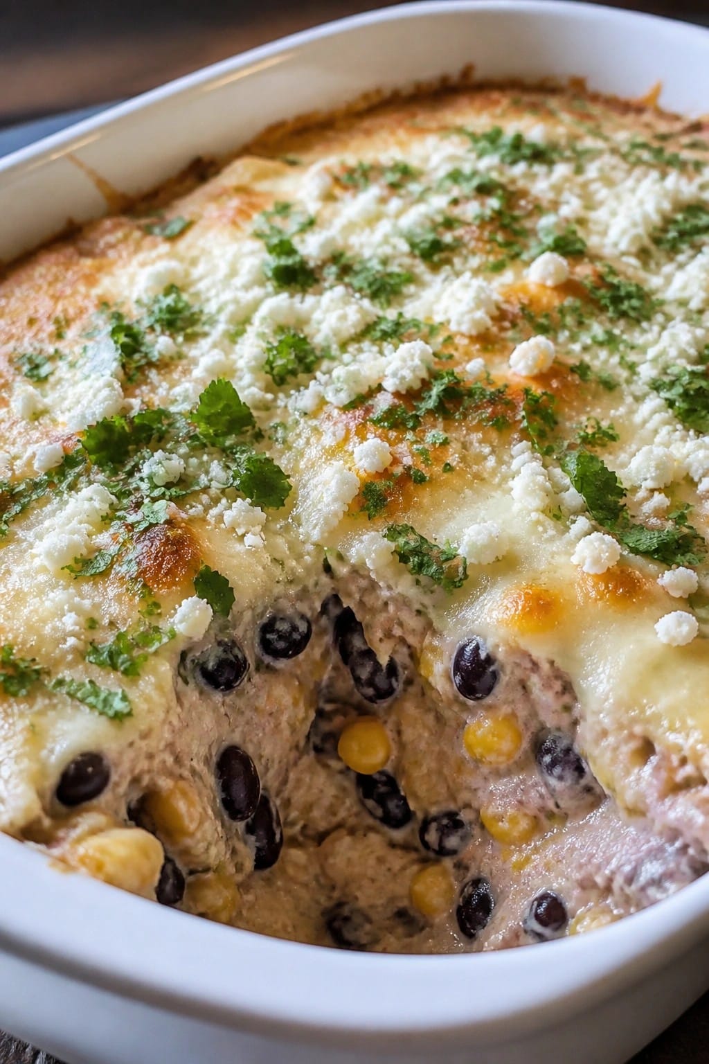 Mexican Street Corn and Black Bean Casserole