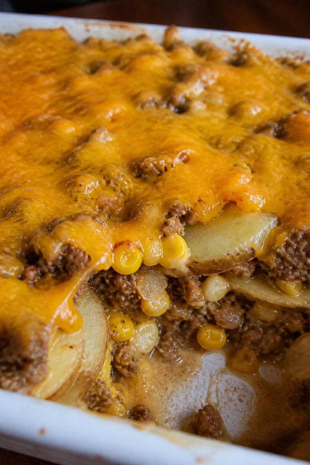 Tex-Mex Beef and Corn Potato Casserole