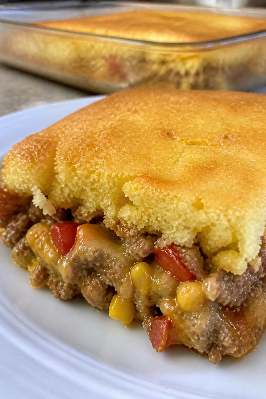Cornbread-Topped Sausage and Vegetable Casserole