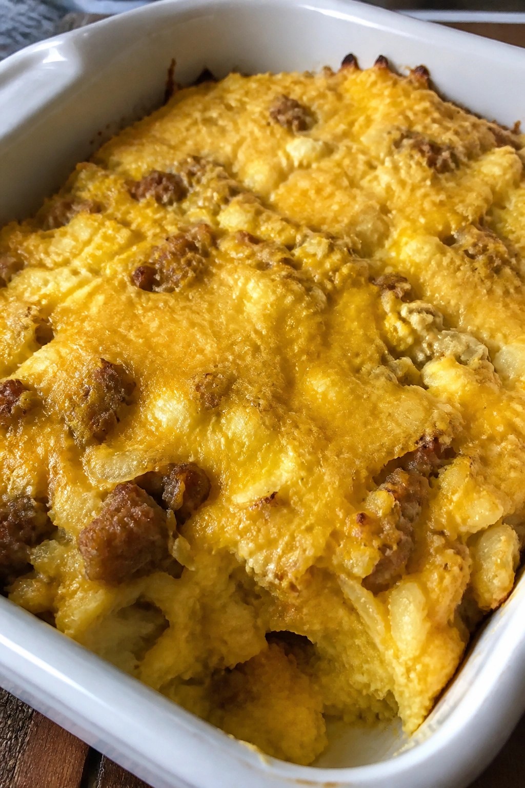 Sausage Egg Hash Brown Breakfast Casserole