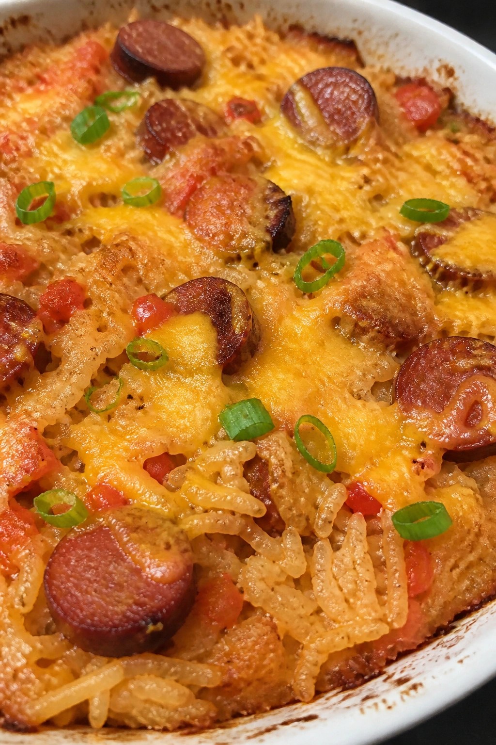 Spicy Cajun Andouille Sausage and Rice Casserole