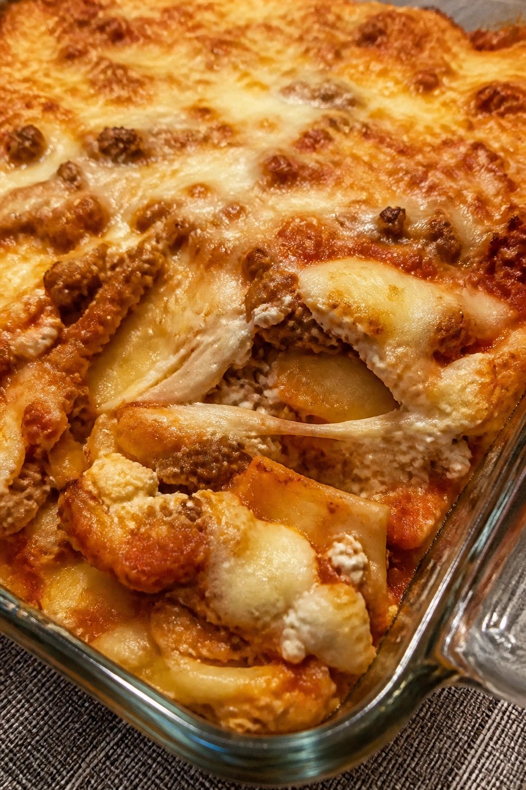 Three-Cheese Italian Sausage Lasagna Casserole