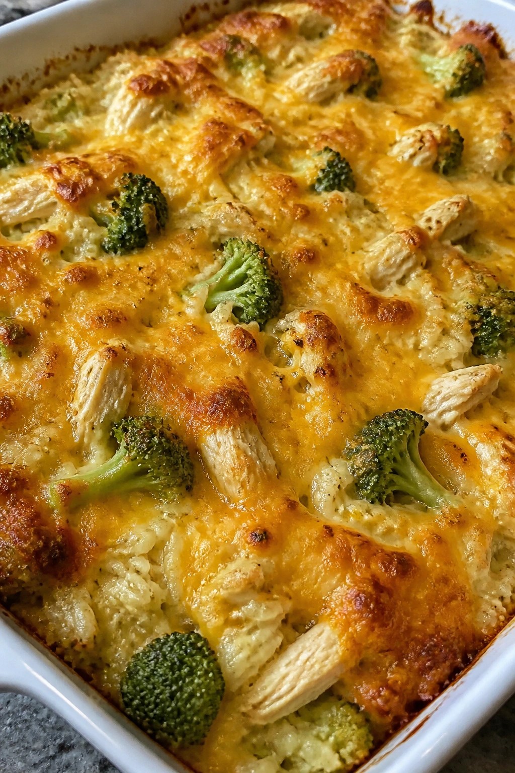 Cheesy Chicken Broccoli Rice Casserole