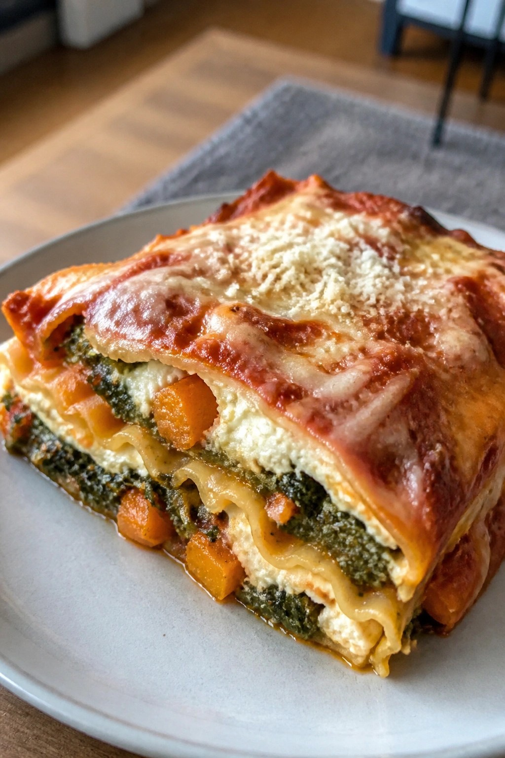 Vegetarian Butternut Squash and Kale Lasagna