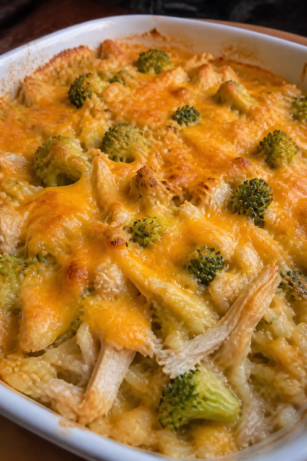 Cheesy Chicken Broccoli Rice Casserole