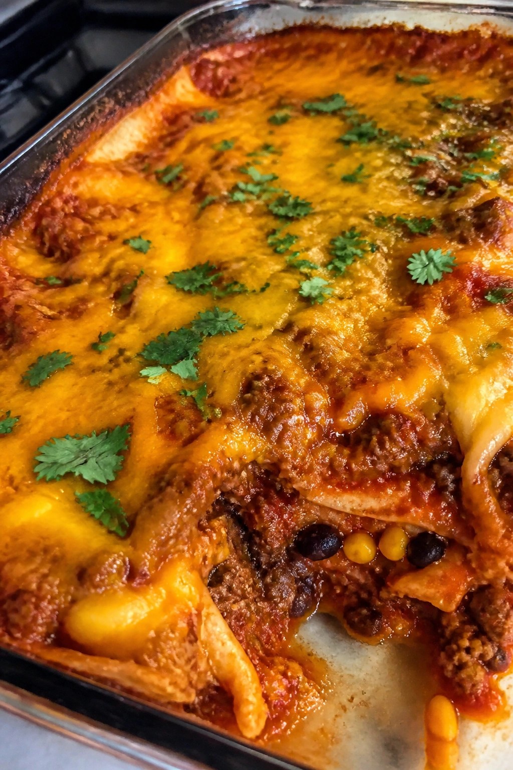 Hearty Beef Enchilada Casserole