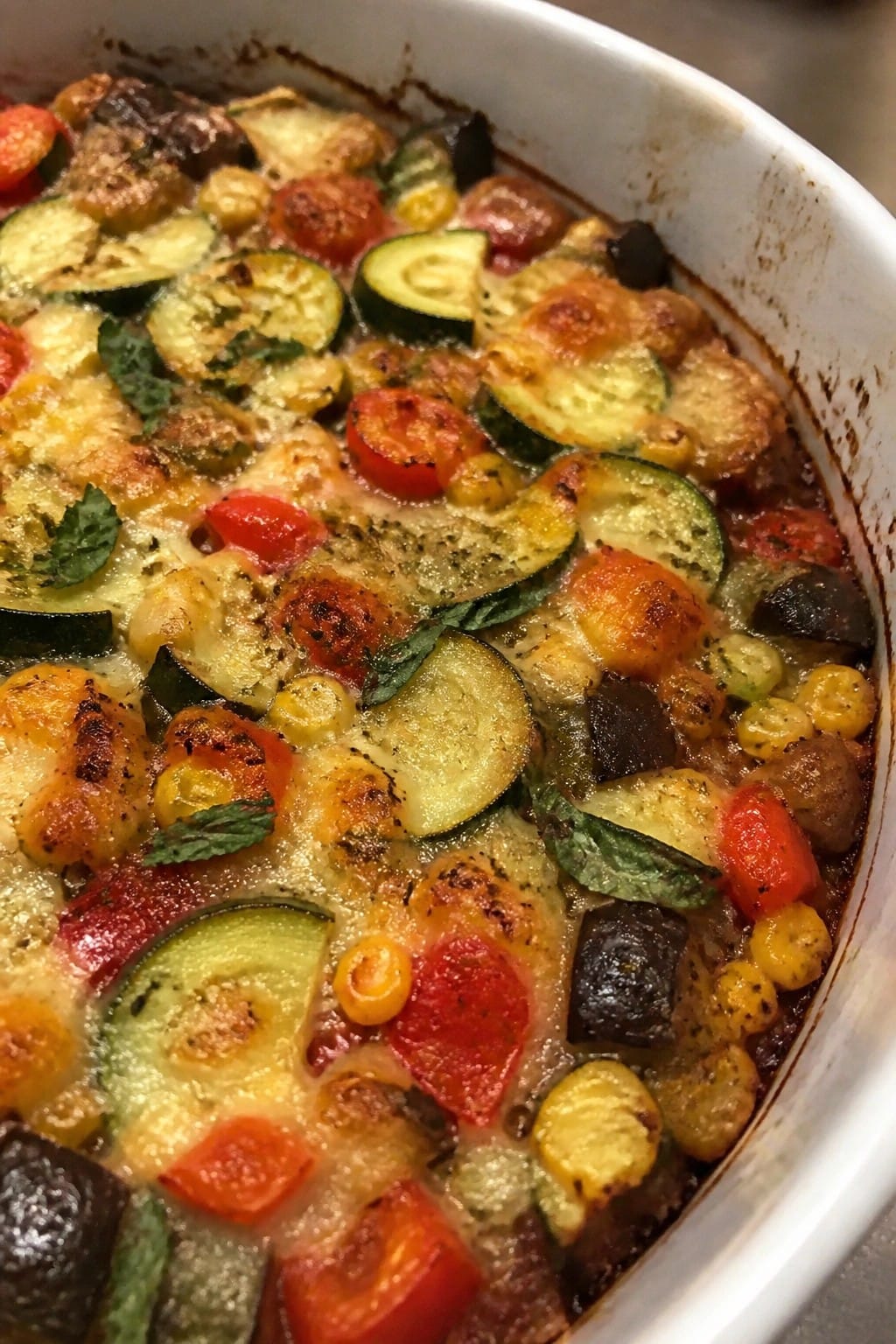 Rustic Ratatouille-Inspired Corn Casserole