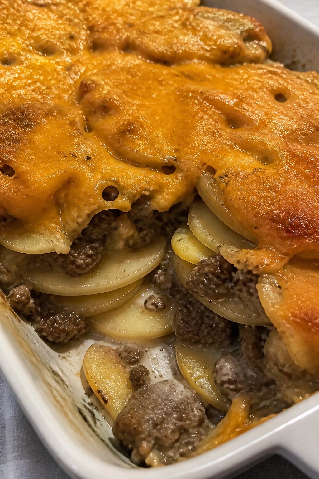 Beef and Potato Gratin Casserole