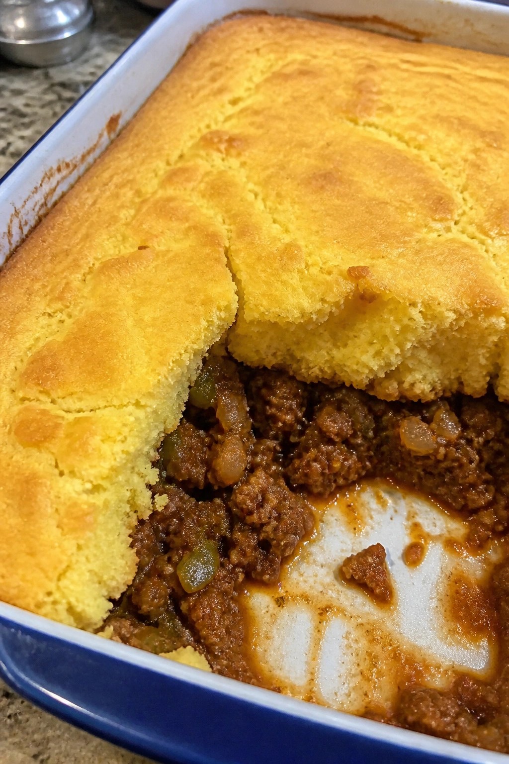 Cornbread-Topped Sloppy Joe Casserole