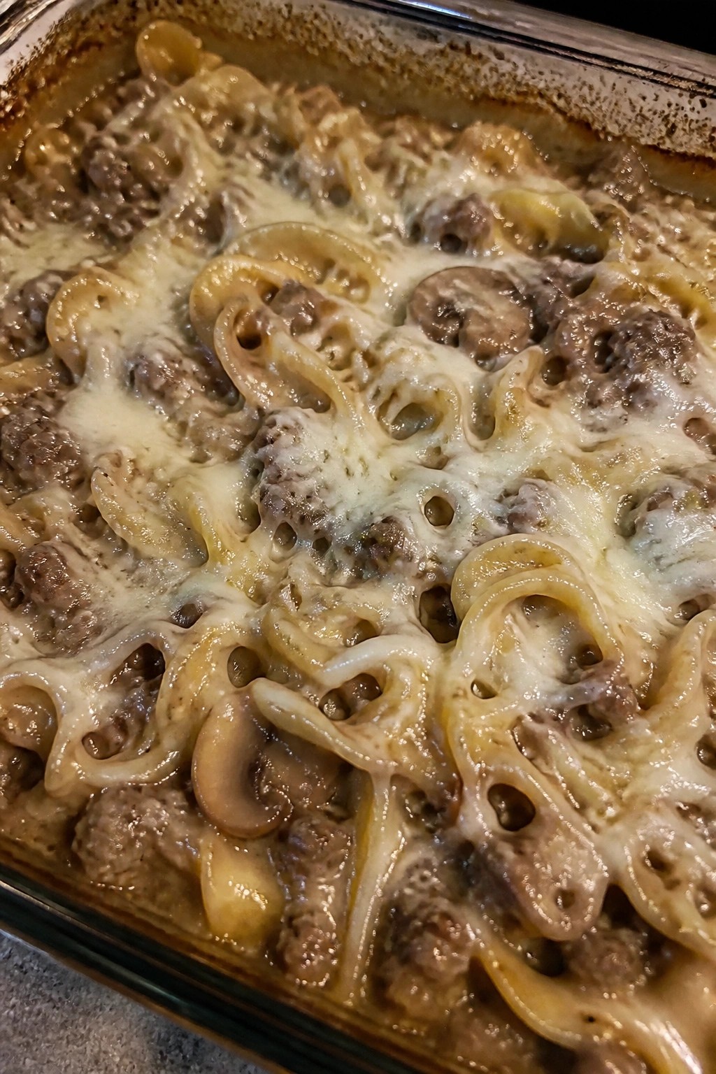 Mushroom Beef Stroganoff Casserole
