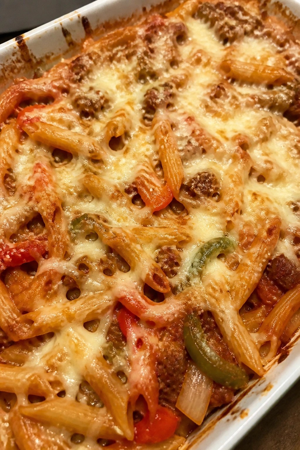 Italian Sausage and Pepper Penne Bake