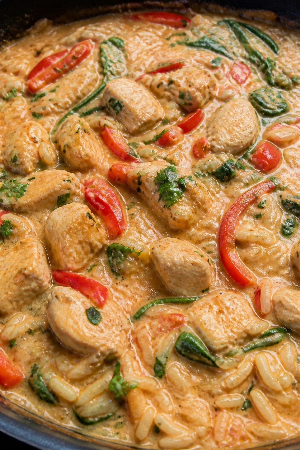 Thai Coconut Chicken Curry Casserole with Rice
