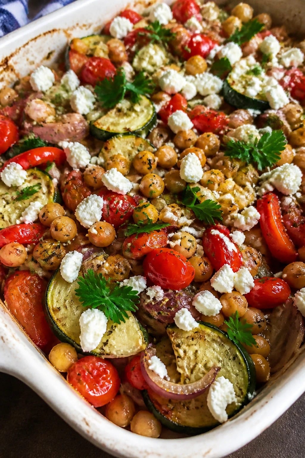 Mediterranean Chickpea Vegetable Casserole